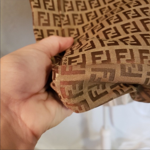 Vintage Fendi Zucchino Tote 100% Authentic - Picture 5 of 7